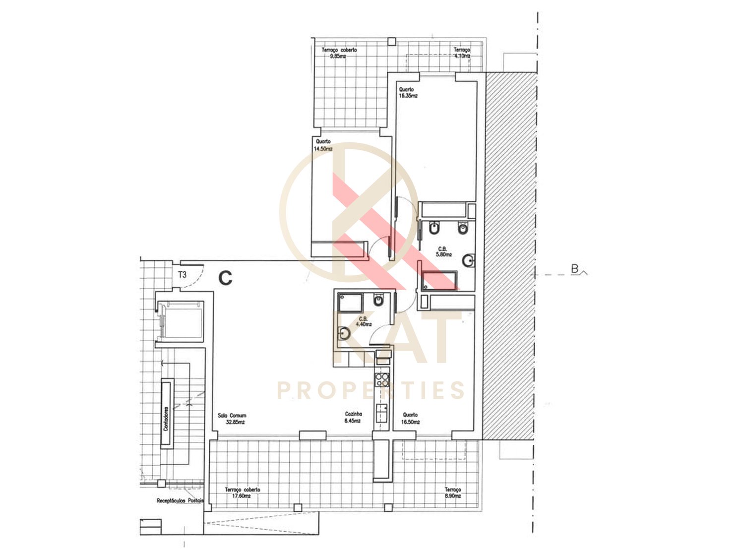 Apartamento T3, nova construção, em Lagos