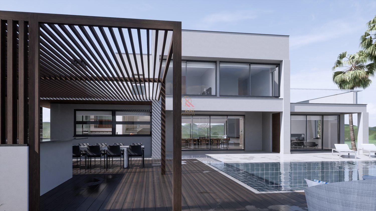 Moradia Contemporânea de Luxo T4 com Piscina e Vista Campo em Lagos, Algarve 