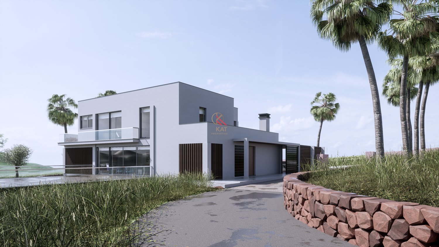 Moradia Contemporânea de Luxo T4 com Piscina e Vista Campo em Lagos, Algarve 