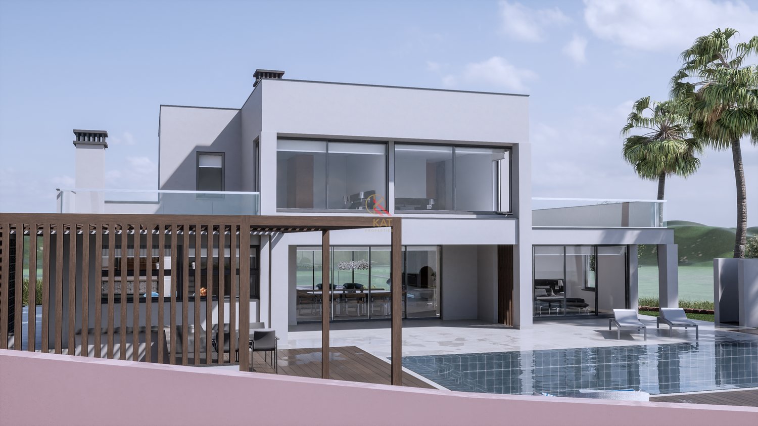 Moradia Contemporânea de Luxo T4 com Piscina e Vista Campo em Lagos, Algarve 