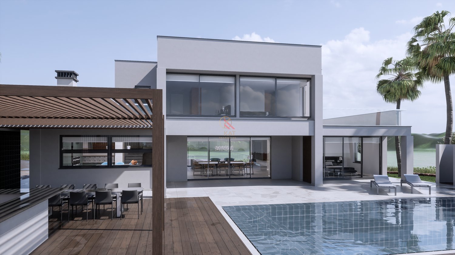 Moradia Contemporânea de Luxo T4 com Piscina e Vista Campo em Lagos, Algarve 