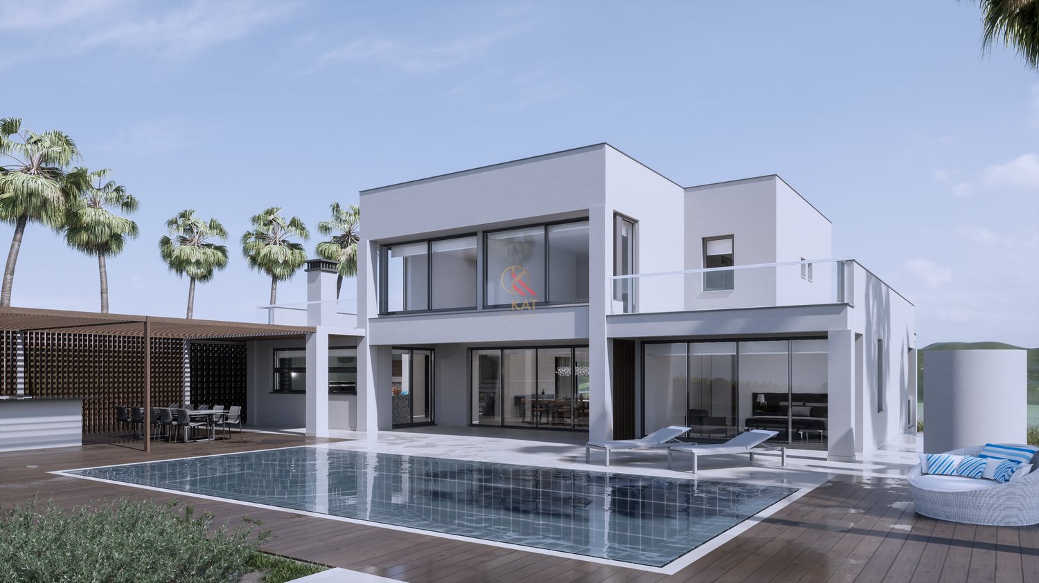 Moradia Contemporânea de Luxo T4 com Piscina e Vista Campo em Lagos, Algarve 