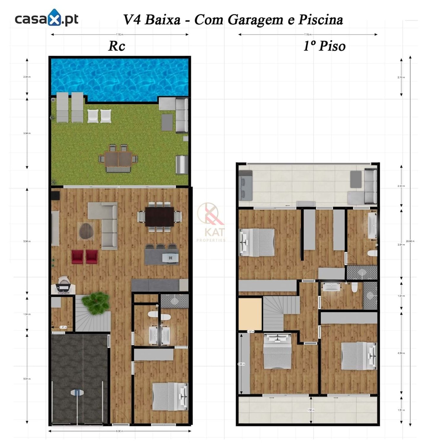 Lote de Terreno com 175m² – Projeto para Moradia T4 com Piscina | Duas Modalidades de Aquisição